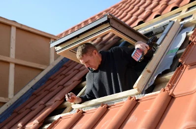 Pose de fenêtres de toit Velux au Leslay